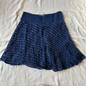 Reiss Navy A-Line Skirt